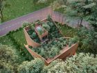 Компактный энергоэффективный дом с террасой и садом на крыше