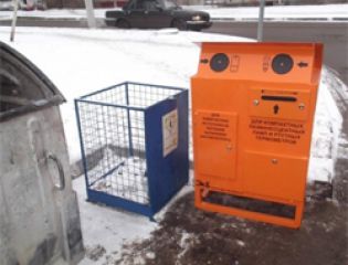 В Ярославле установили 20 экобоксов для использованных ламп и батареек
