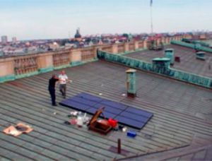В Стокгольме на памятнике истории и архитектуры установлена СЭС