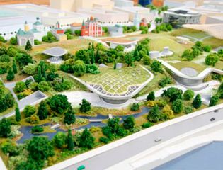 Более 150 солнечных батарей установят на стеклянный купол в