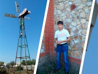Как курянин научился добывать электричество из ветра