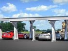 Tesla Motors открыла сеть станций быстрой подзарядки электрокаров в Калифорнии