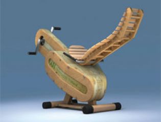 Оригинальный велотренажёр, вырабатывающий энергию